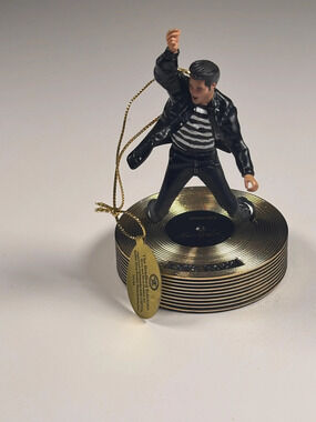 Bradford Editions Elvis Solid Gold Christmas Ornament Collection Lets Rock